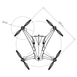 'DRONE', 'CUATRICOPTER','JR NINJA 400MR','QUATRICOPTERO NINJA JR','DRON JR NINJA 400','DRON JR PROPO