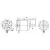 MOTOR BRUSHLESS 2836/8  1120KV 3S