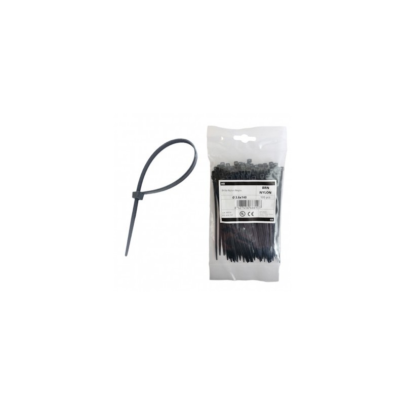 BRIDAS NYLON NEGRA 300mm  (100uni)