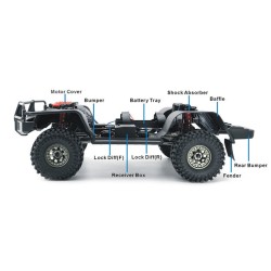 RGT RESCUER CRAWLER 1/10 NEGRO
