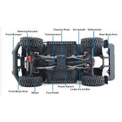 RGT RESCUER CRAWLER 1/10 NEGRO