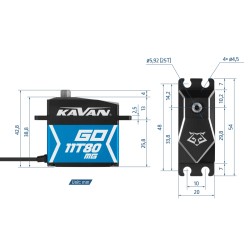 SERVO KAVAN GO-11T80MG 18KG 0.03S