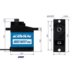 SERVO KAVAN GO-1017MG 4,5KG 0.10S
