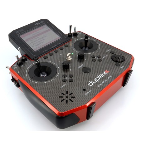 EMISORA JETI DS16 G2 CARBON LINE ROJO + 10R