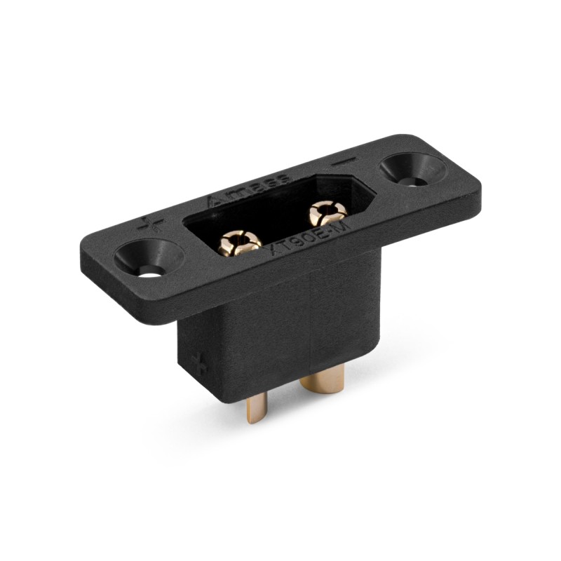 CONECTOR XT90 MACHO C/SOPORTE (2)