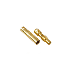 CONECTOR ORO 3mm (PAREJA)