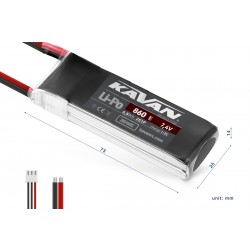 KAVAN BATERIA 7,4V 860 mAh 30/60C
