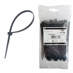 BRIDAS NYLON NEGRA 100mm (100uni)