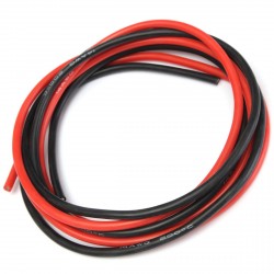 CABLE SILICONA NEGRO ROJO 6mm